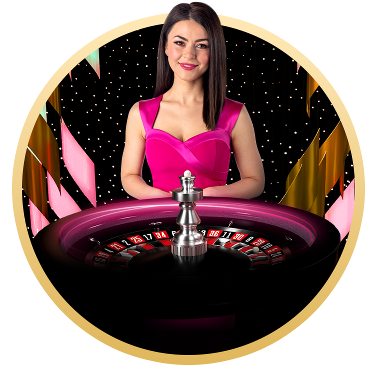 Live Roulette circular banner